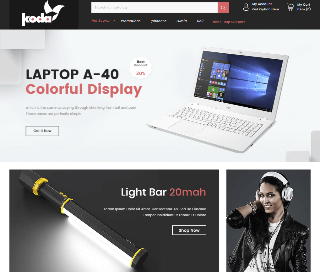 Oferta para comercios online